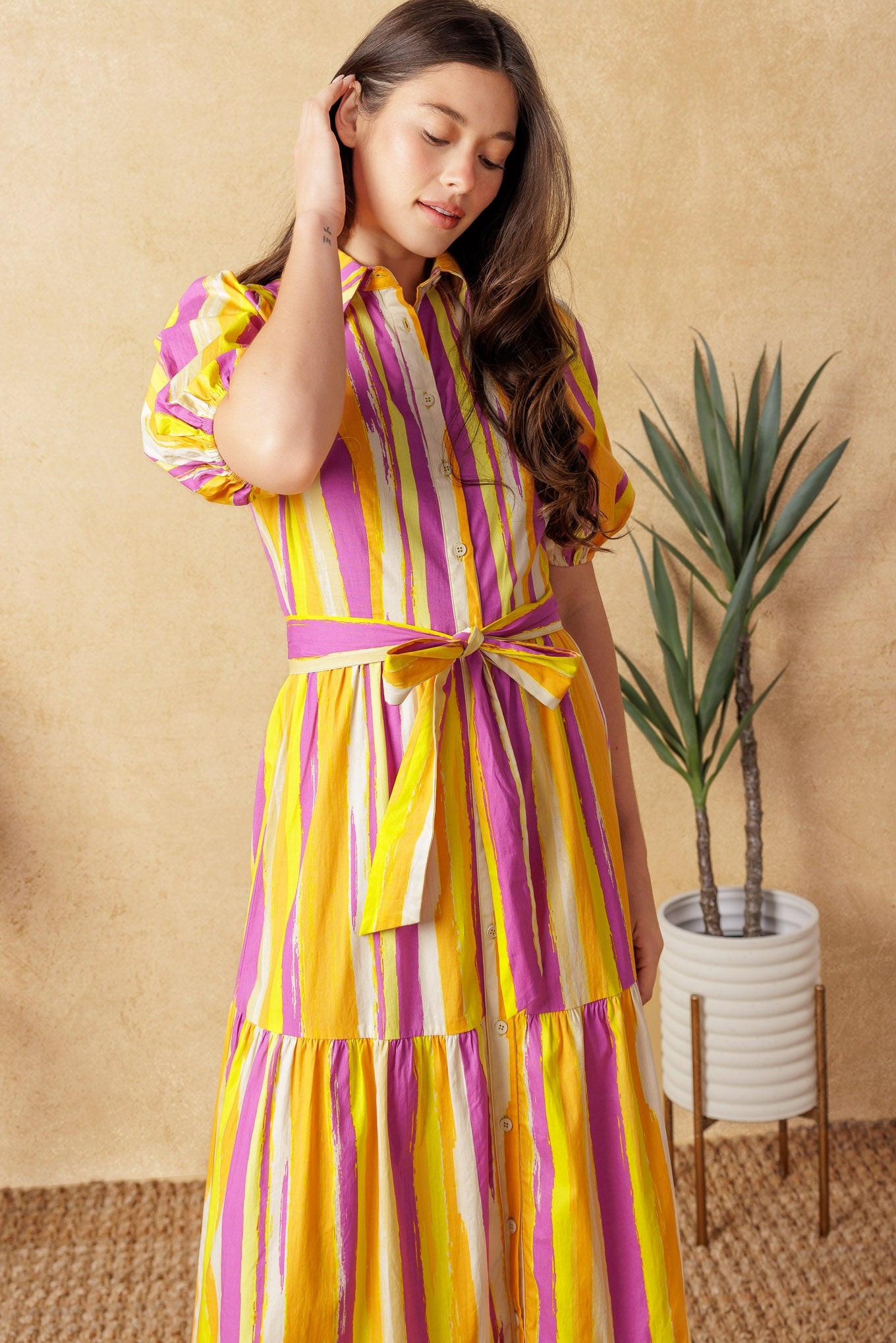 SOIREE SWEETNESS POPLIN MAXI DRESS Flying Tomato