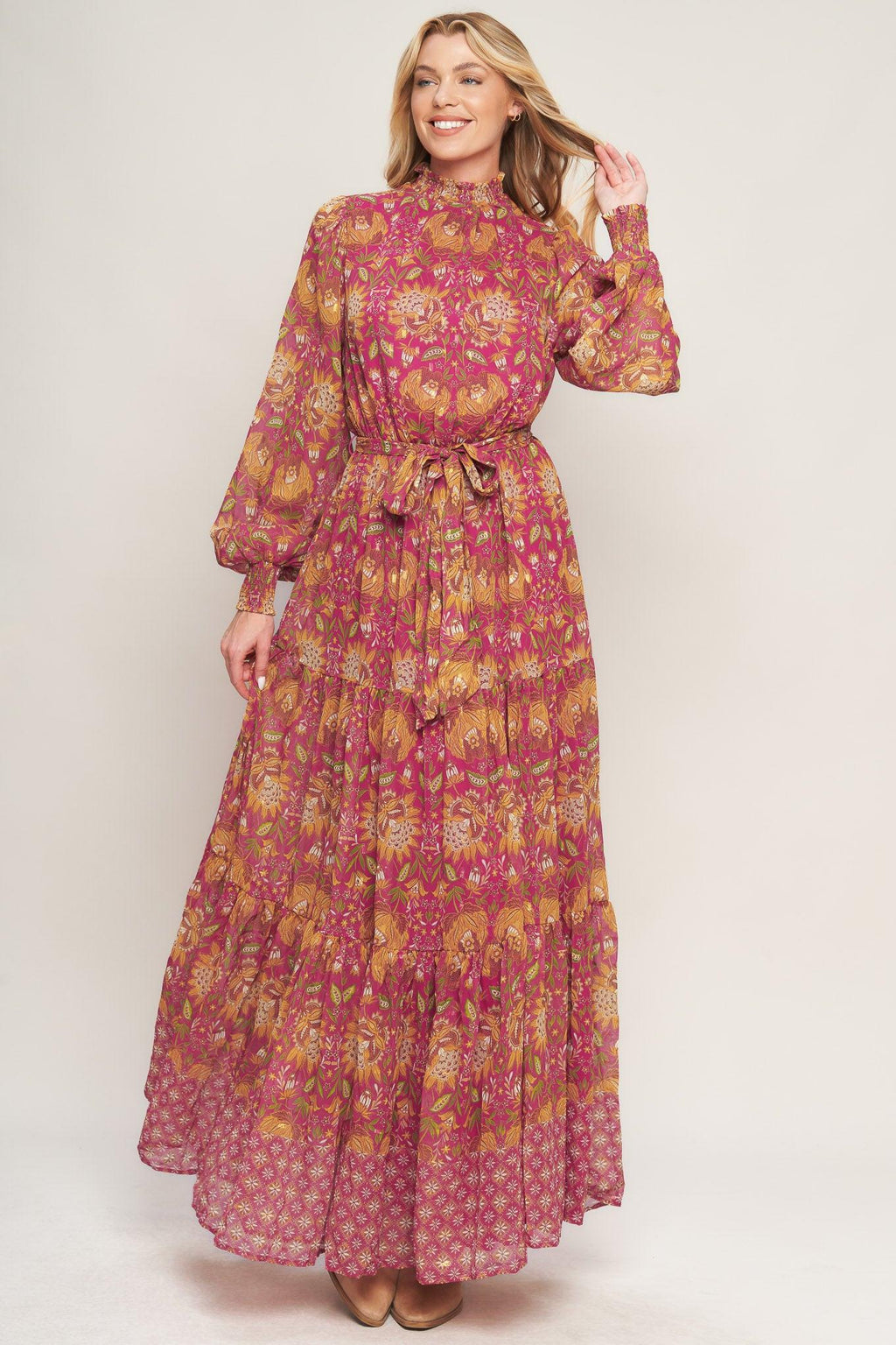 YOU ENCHANT ME WOVEN MAXI DRESS Flying Tomato