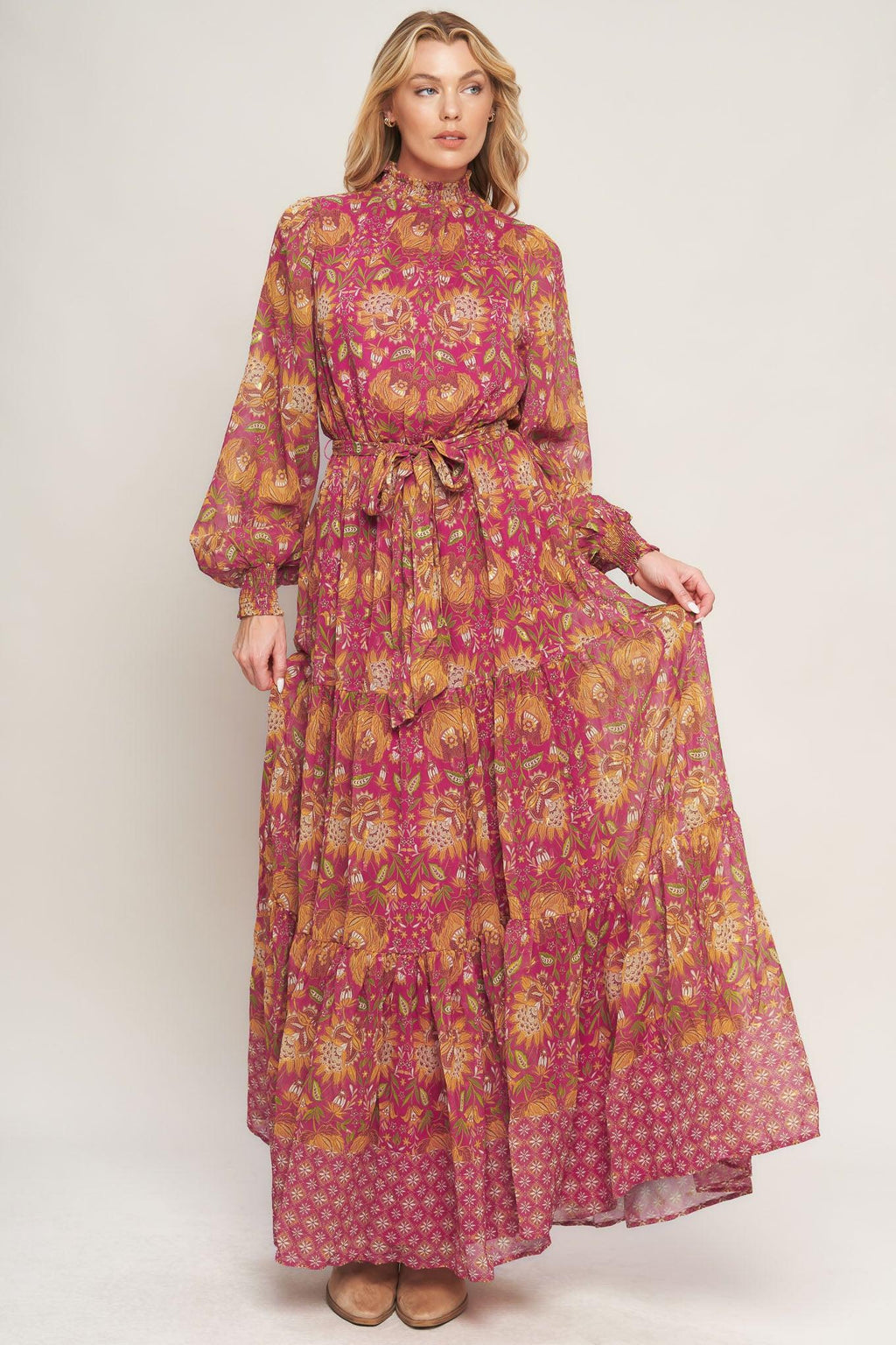 YOU ENCHANT ME WOVEN MAXI DRESS Flying Tomato