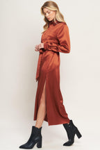 IT'S YOUR PLACE WOVEN MIDI DRESS Flying Tomato