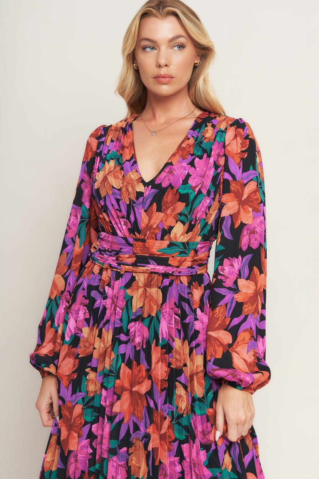 OUR BEAUTIFUL LOVE WOVEN MIDI DRESS Flying Tomato