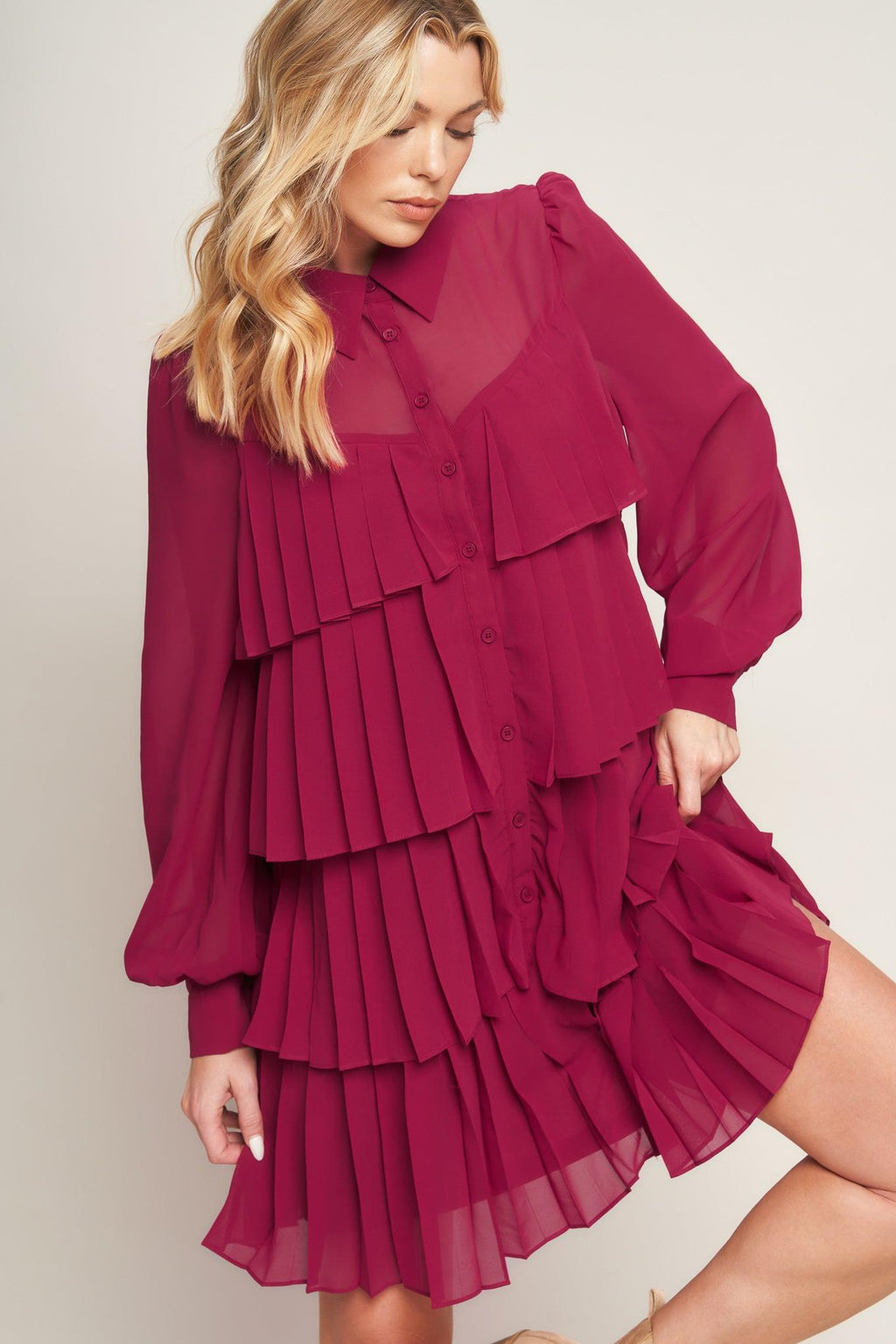 AN ABSOLUTE TREASURE WOVEN MINI DRESS Flying Tomato