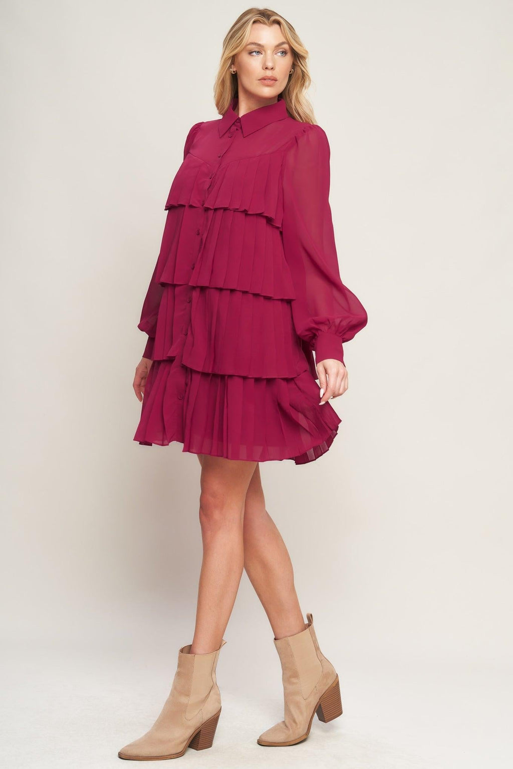 AN ABSOLUTE TREASURE WOVEN MINI DRESS Flying Tomato