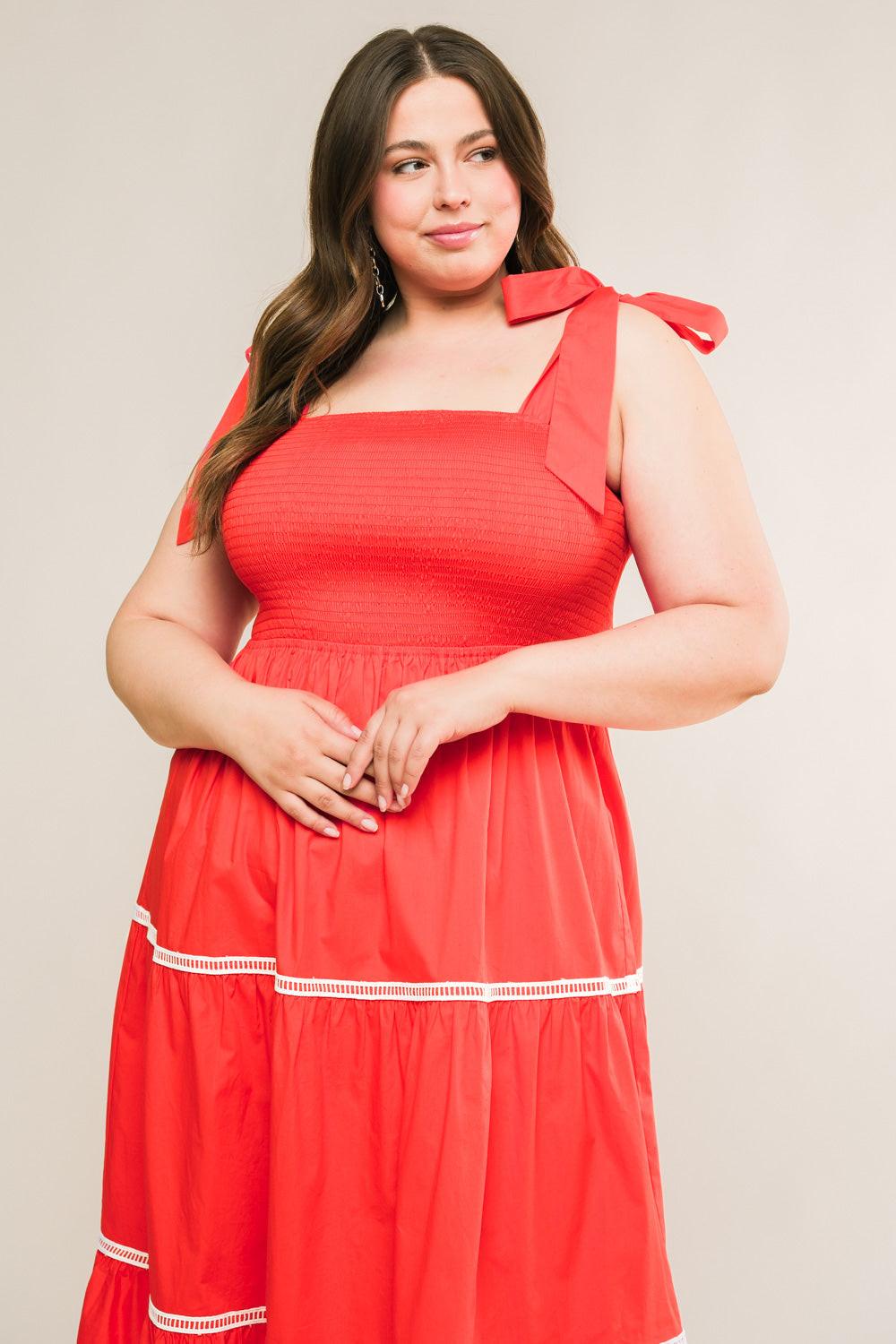 BETTER THAN EVER POPLIN MIDI DRESS Flying Tomato