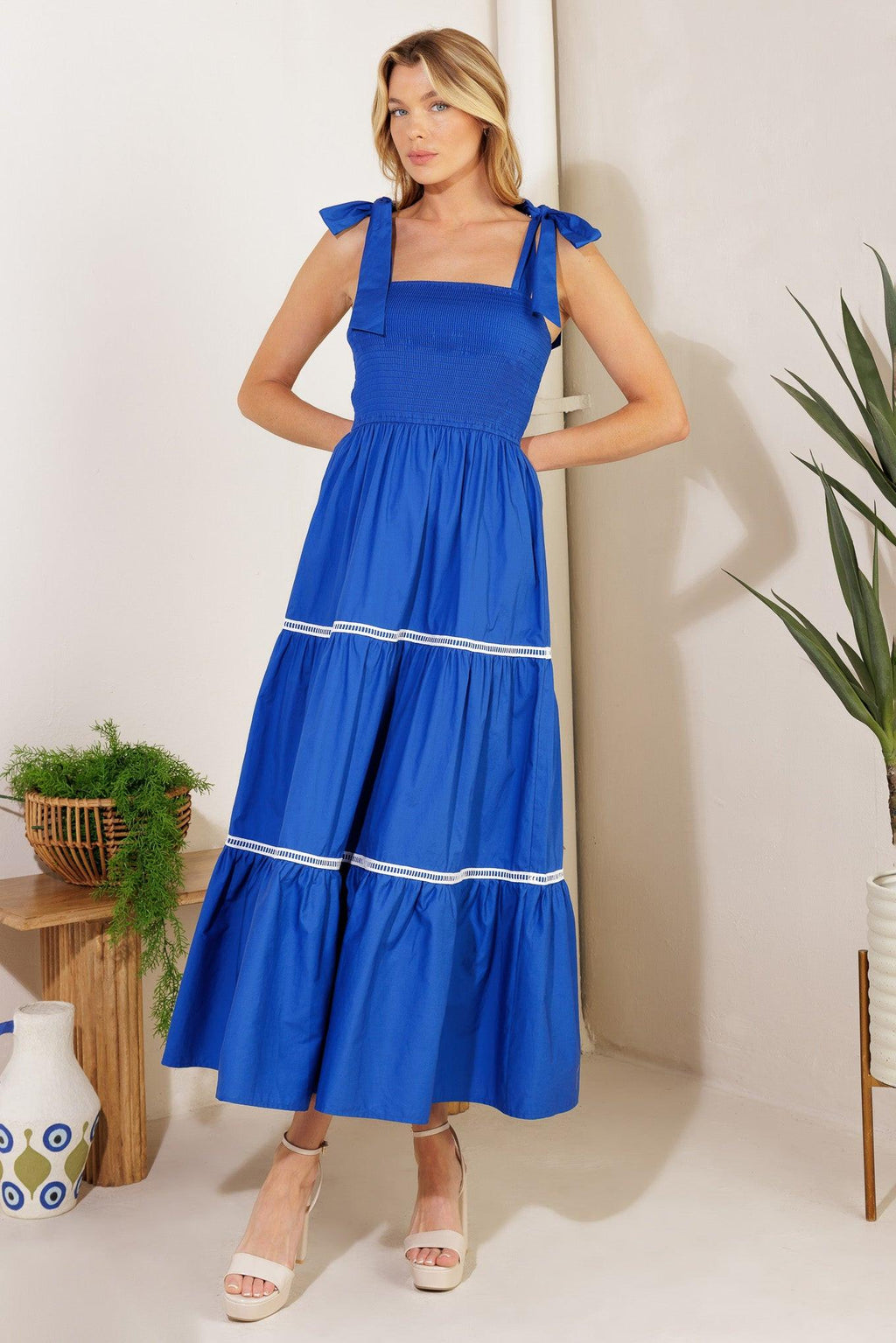 BETTER THAN EVER POPLIN MIDI DRESS Flying Tomato