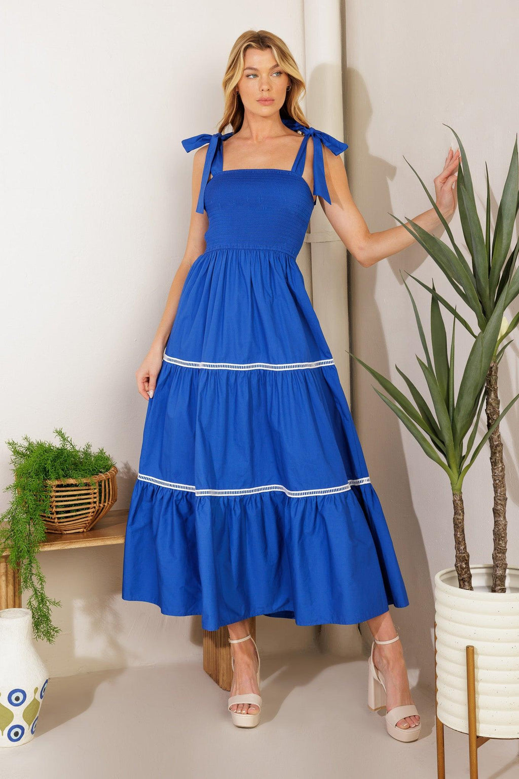 BETTER THAN EVER POPLIN MIDI DRESS Flying Tomato