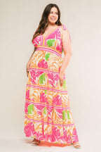TAKE THE TRAILS WOVEN MAXI DRESS Flying Tomato