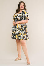 LEAD THE WAY WOVEN MINI DRESS Flying Tomato