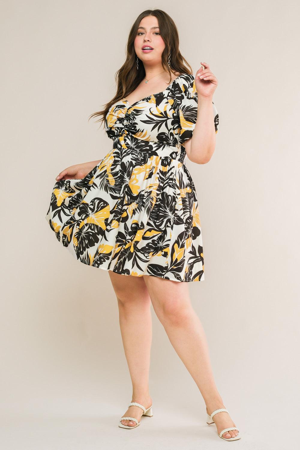 LEAD THE WAY WOVEN MINI DRESS Flying Tomato