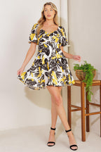 LEAD THE WAY WOVEN MINI DRESS Flying Tomato