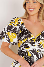LEAD THE WAY WOVEN MINI DRESS Flying Tomato