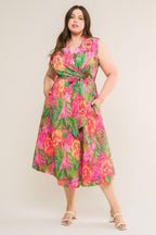 EVERYDAY DREAMS WOVEN MIDI DRESS Flying Tomato