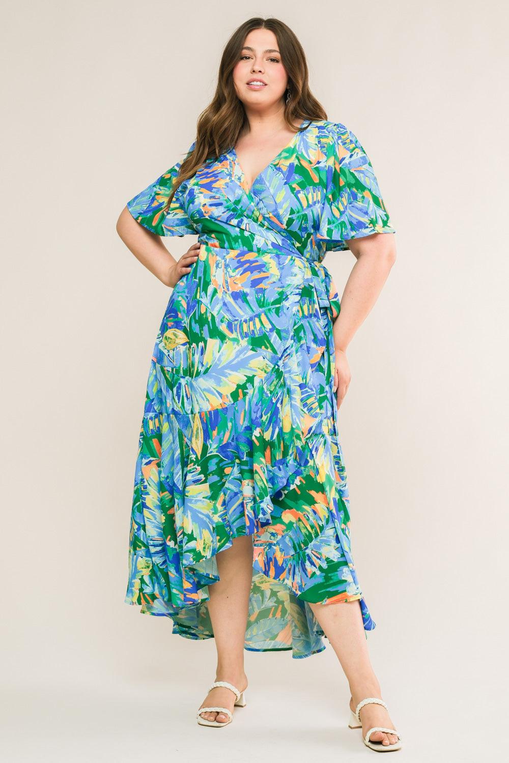 UNEXPECTED SURPRISE WOVEN HI-LO DRESS Flying Tomato