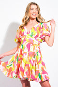 CUTE CERTAINTY WOVEN MINI DRESS Flying Tomato