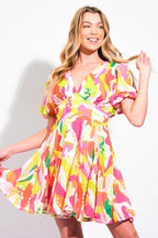 CUTE CERTAINTY WOVEN MINI DRESS Flying Tomato