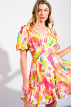CUTE CERTAINTY WOVEN MINI DRESS Flying Tomato