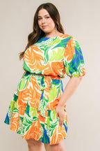 LISTEN TO THE MUSIC WOVEN MINI DRESS Flying Tomato