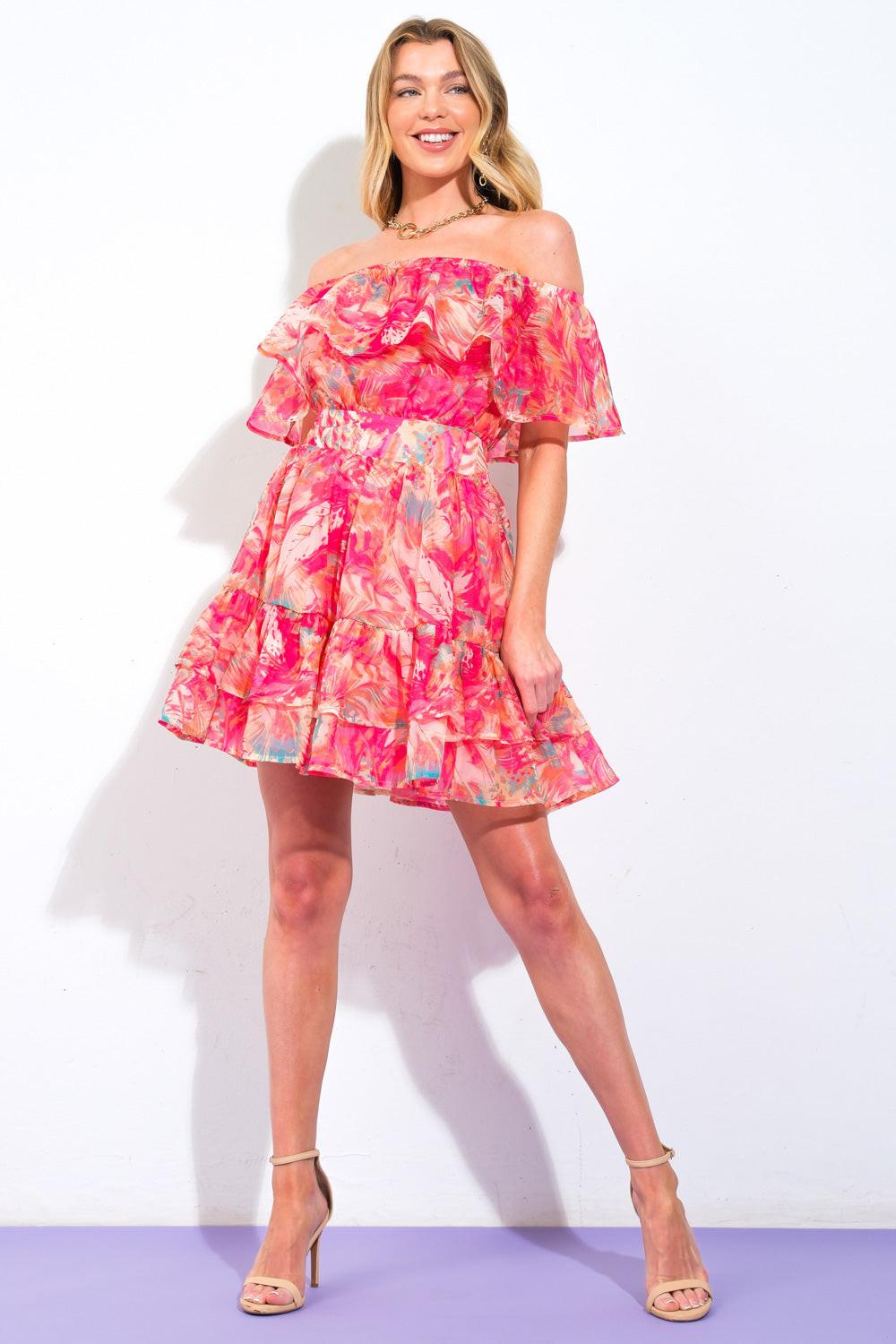 DELICATE WONDER WOVEN MINI DRESS Flying Tomato