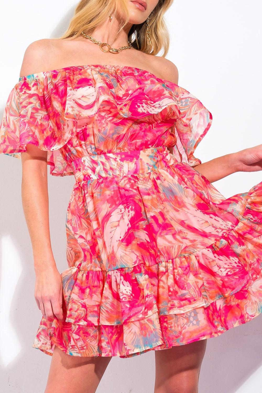 DELICATE WONDER WOVEN MINI DRESS Flying Tomato