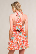 SUNNY LOVELINESSWOVEN MINI DRESS Flying Tomato