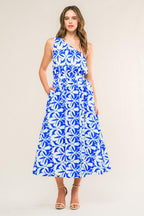 FEEL THE BEAT WOVEN MIDI DRESS Flying Tomato