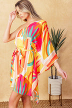 EASY WAY OUT WOVEN KAFTAN MINI DRESS Flying Tomato