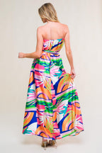 SUMMERY INCLINATION WOVEN MIDI DRESS Flying Tomato