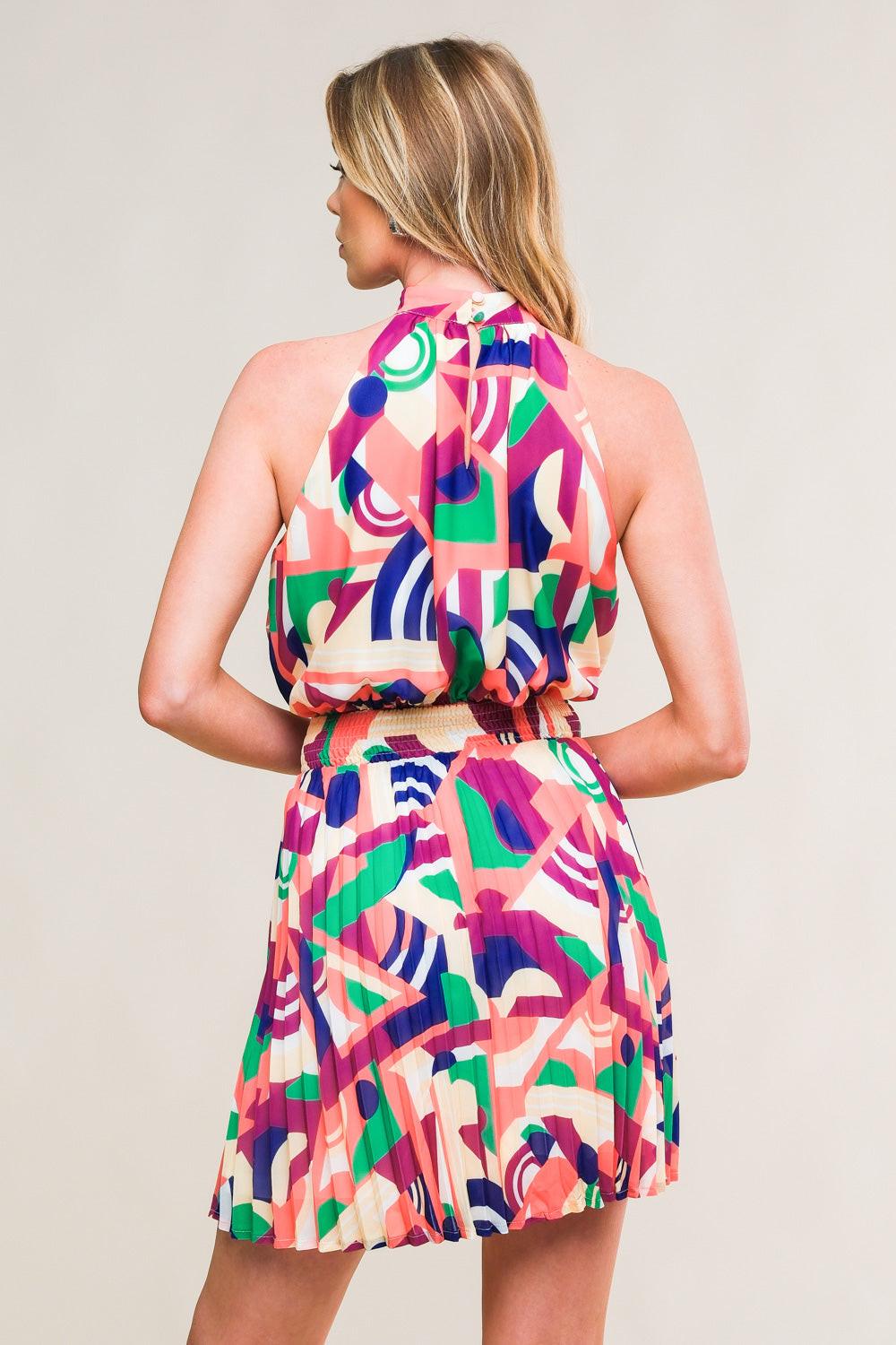 SWEETLY ELEVATED WOVEN MINI DRESS Flying Tomato