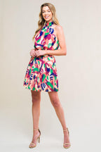 SWEETLY ELEVATED WOVEN MINI DRESS Flying Tomato