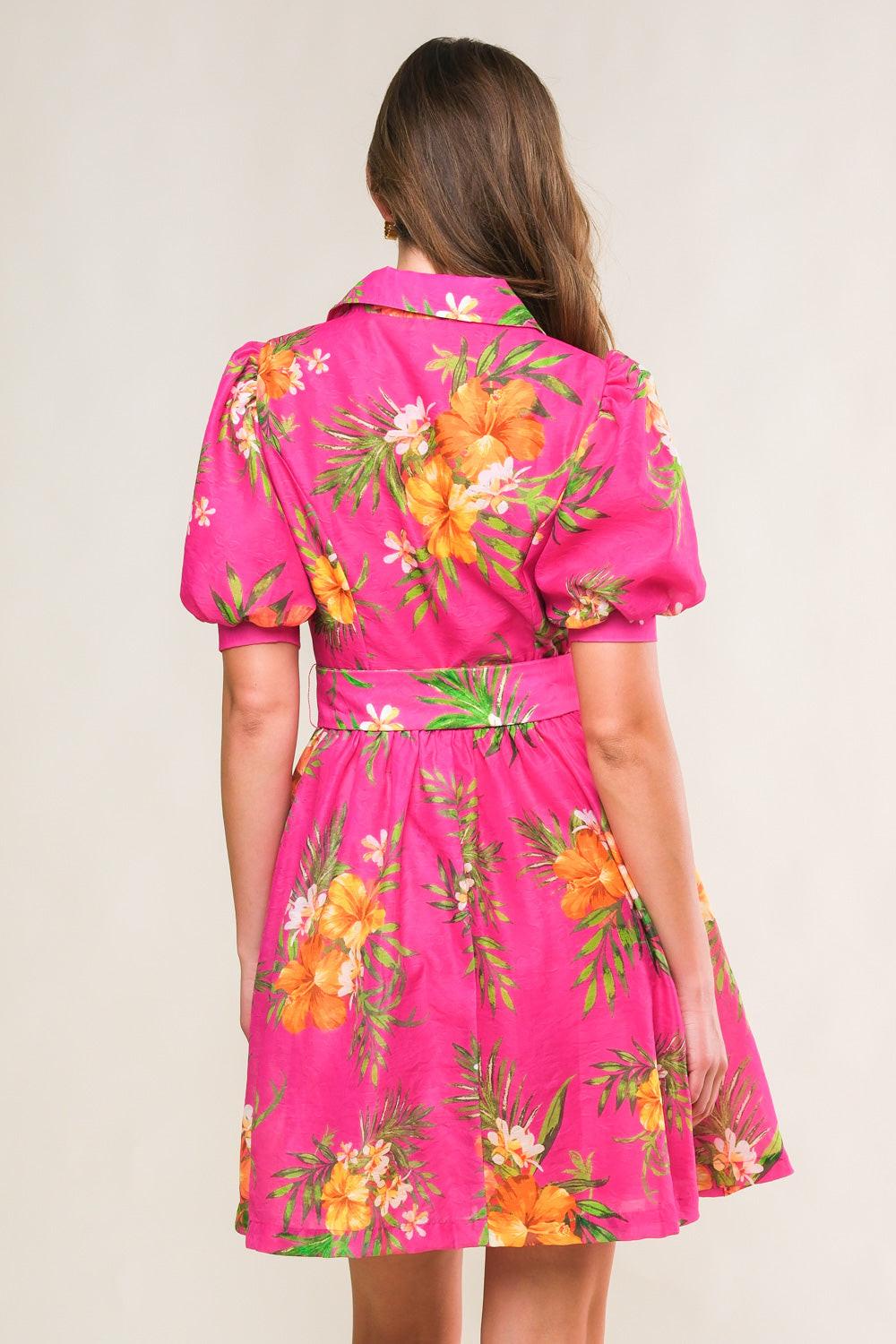 REMARKABLE ENTRANCE WOVEN MINI DRESS Flying Tomato