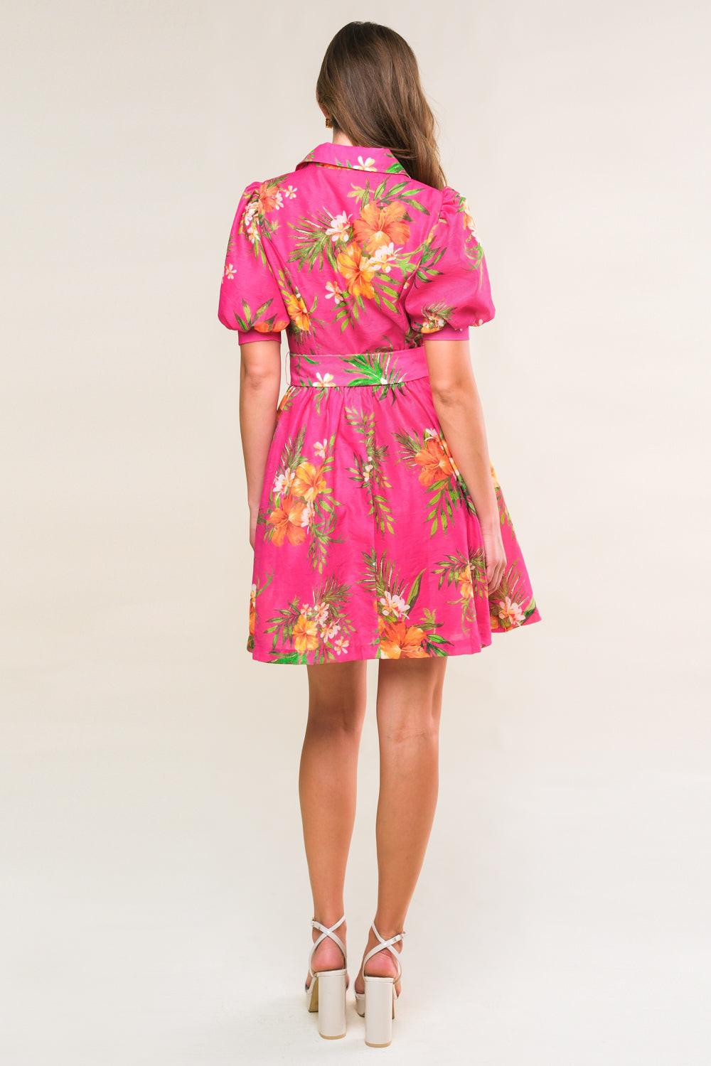 REMARKABLE ENTRANCE WOVEN MINI DRESS Flying Tomato