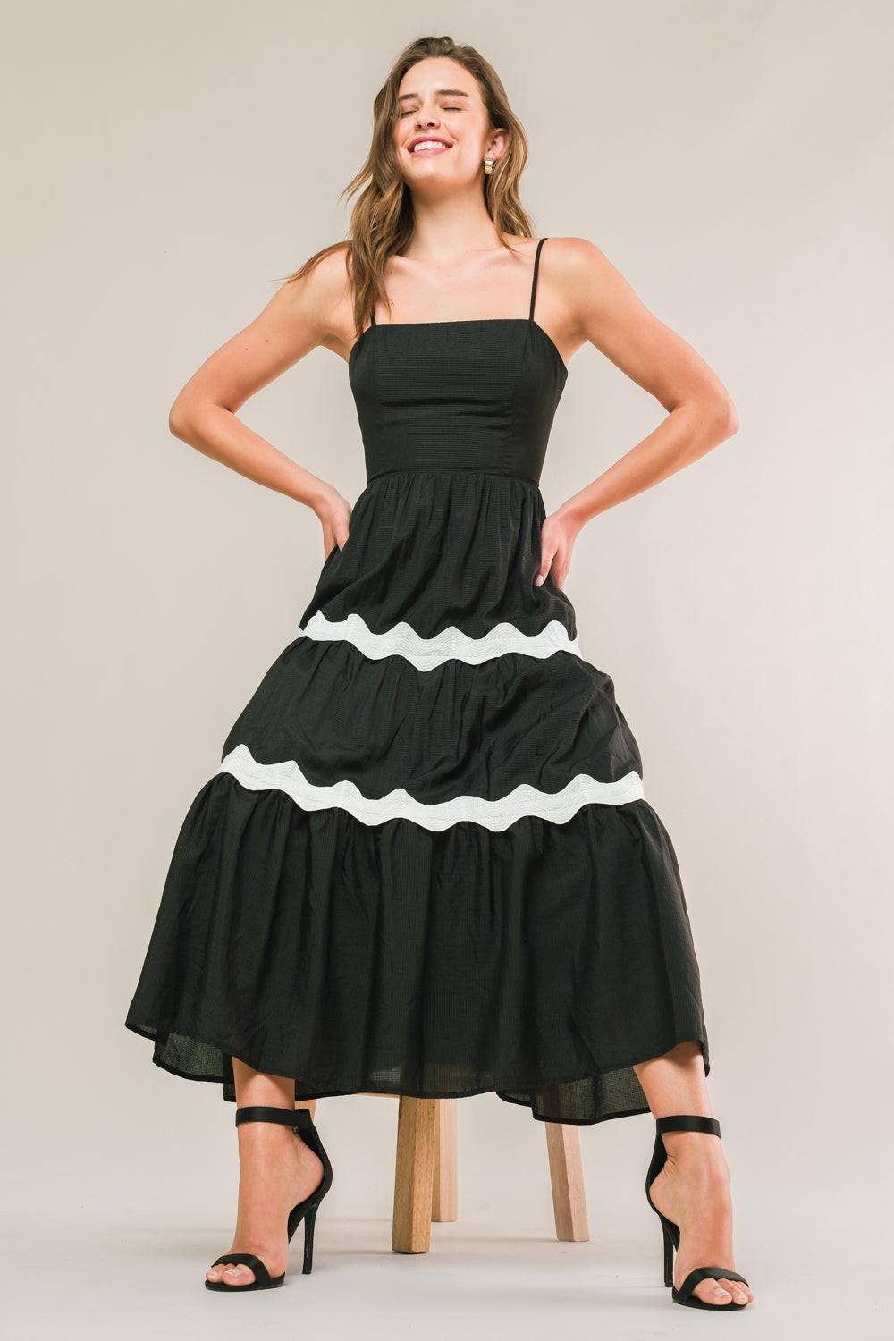 SUMMER SPRITZ WOVEN MIDI DRESS Flying Tomato