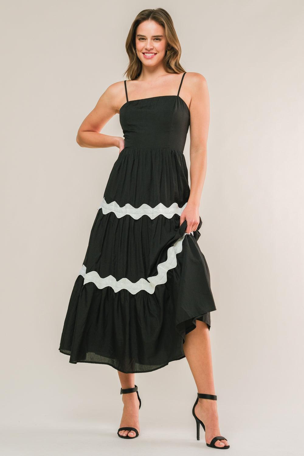 SUMMER SPRITZ WOVEN MIDI DRESS Flying Tomato