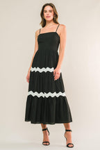 SUMMER SPRITZ WOVEN MIDI DRESS Flying Tomato
