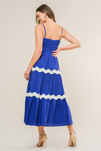 SUMMER SPRITZ WOVEN MIDI DRESS Flying Tomato
