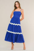 SUMMER SPRITZ WOVEN MIDI DRESS Flying Tomato