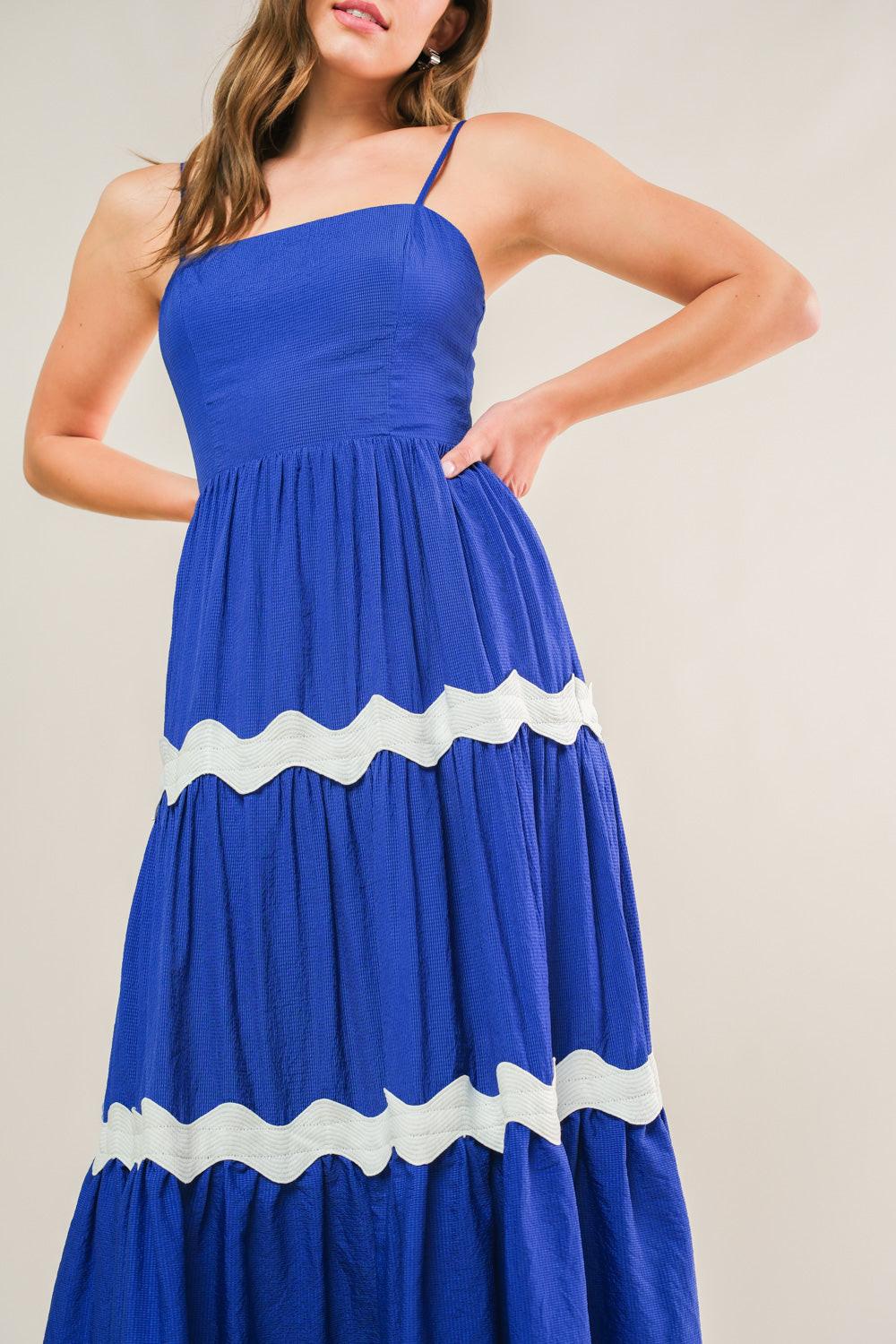 SUMMER SPRITZ WOVEN MIDI DRESS Flying Tomato