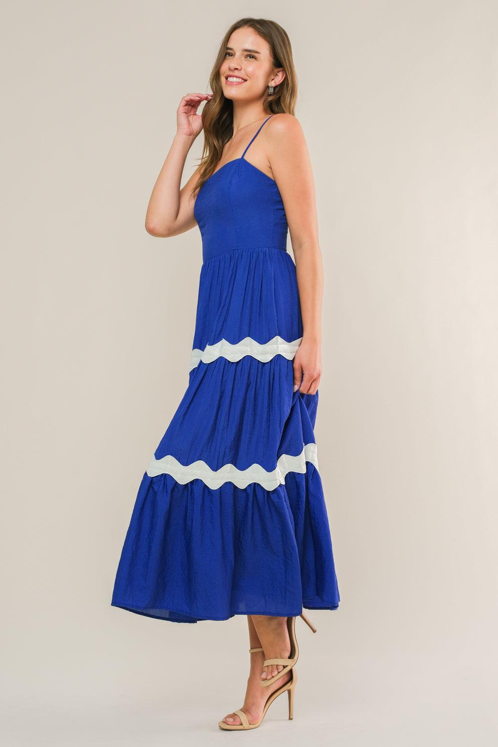 SUMMER SPRITZ WOVEN MIDI DRESS Flying Tomato