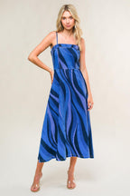 PATRIOTIC PRINCESS DENIM MIDI DRESS Flying Tomato