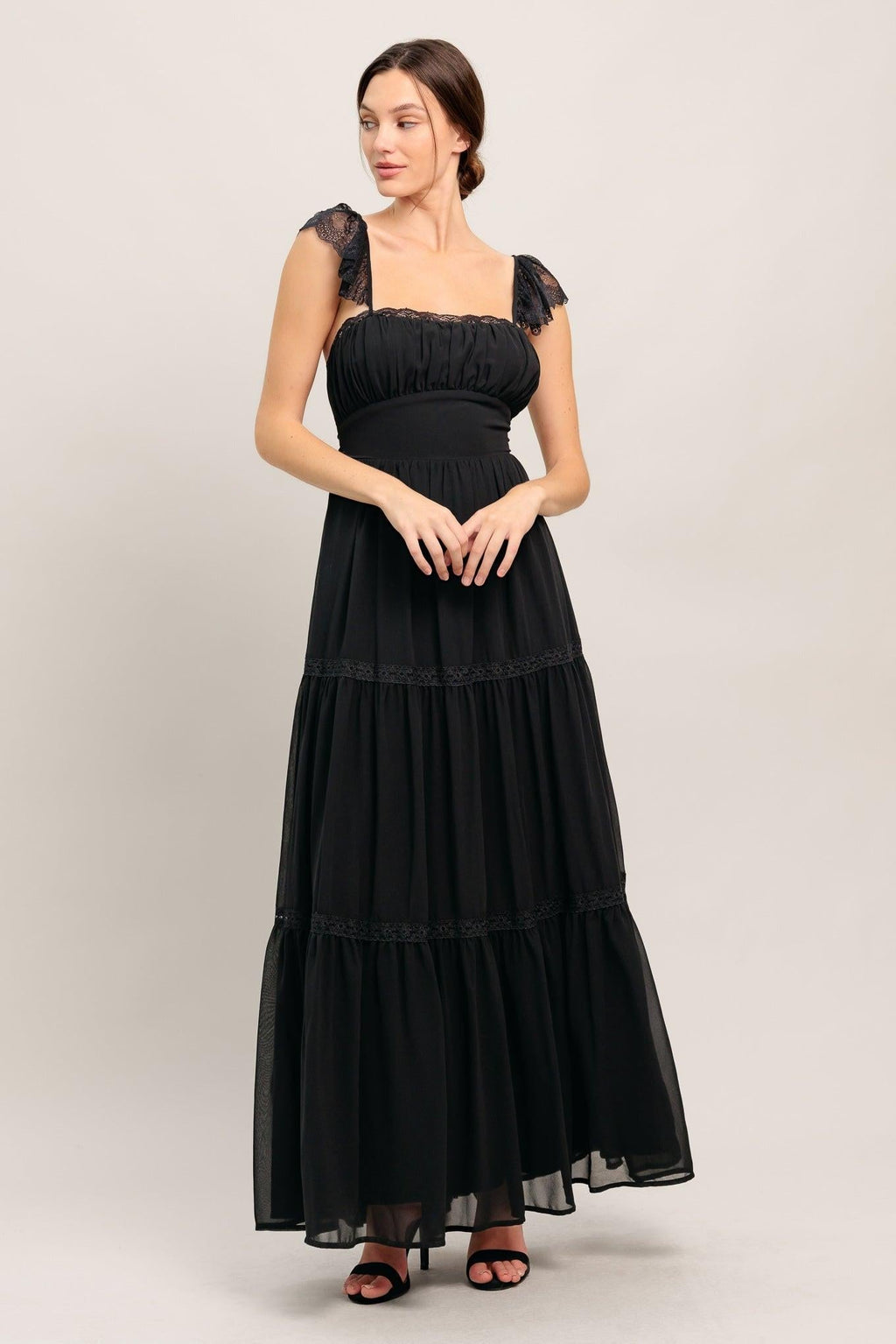 FORGOTTEN ROMANCE WOVEN MAXI DRESS Flying Tomato