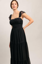 FORGOTTEN ROMANCE WOVEN MAXI DRESS Flying Tomato