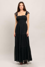 FORGOTTEN ROMANCE WOVEN MAXI DRESS Flying Tomato