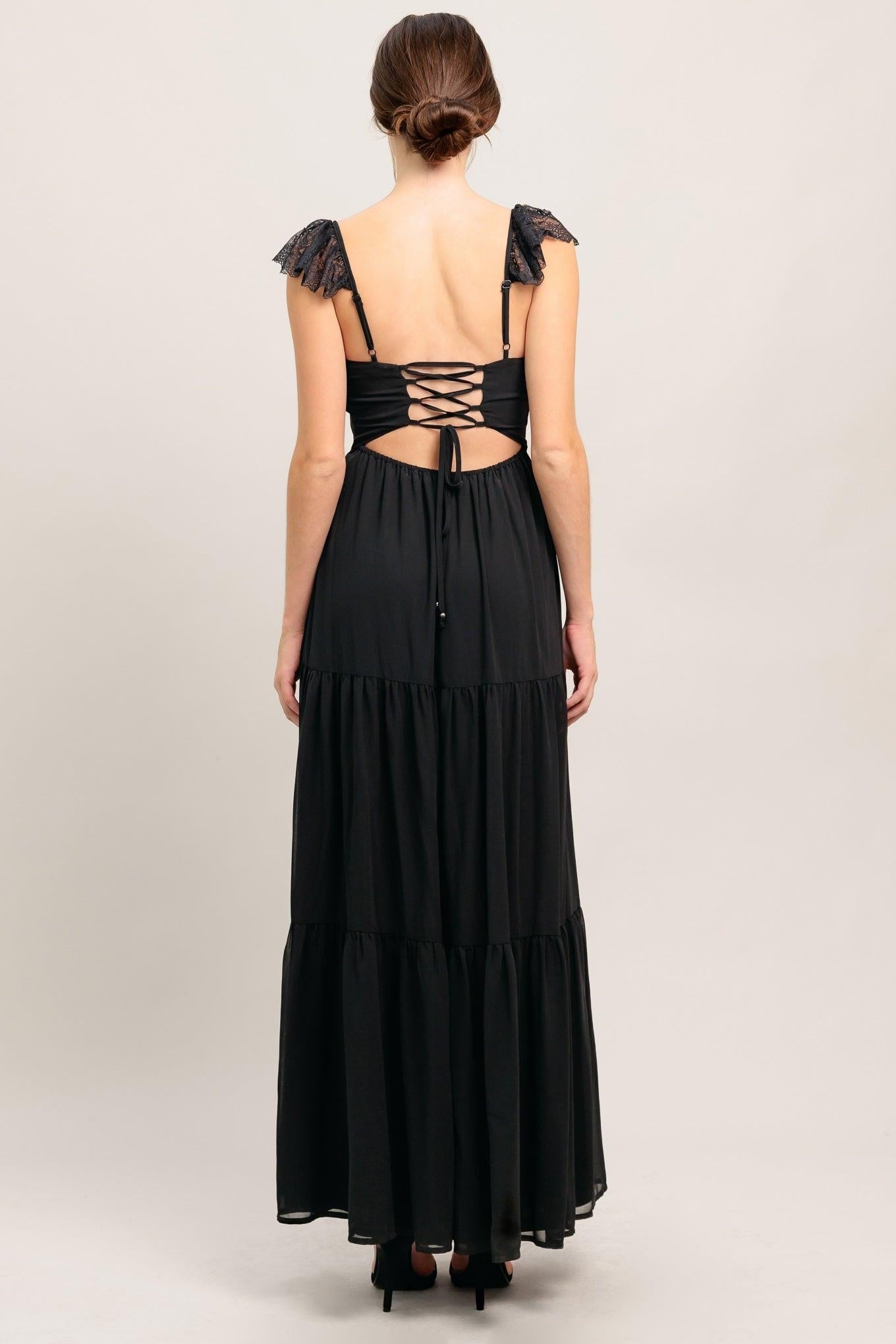 FORGOTTEN ROMANCE WOVEN MAXI DRESS Flying Tomato