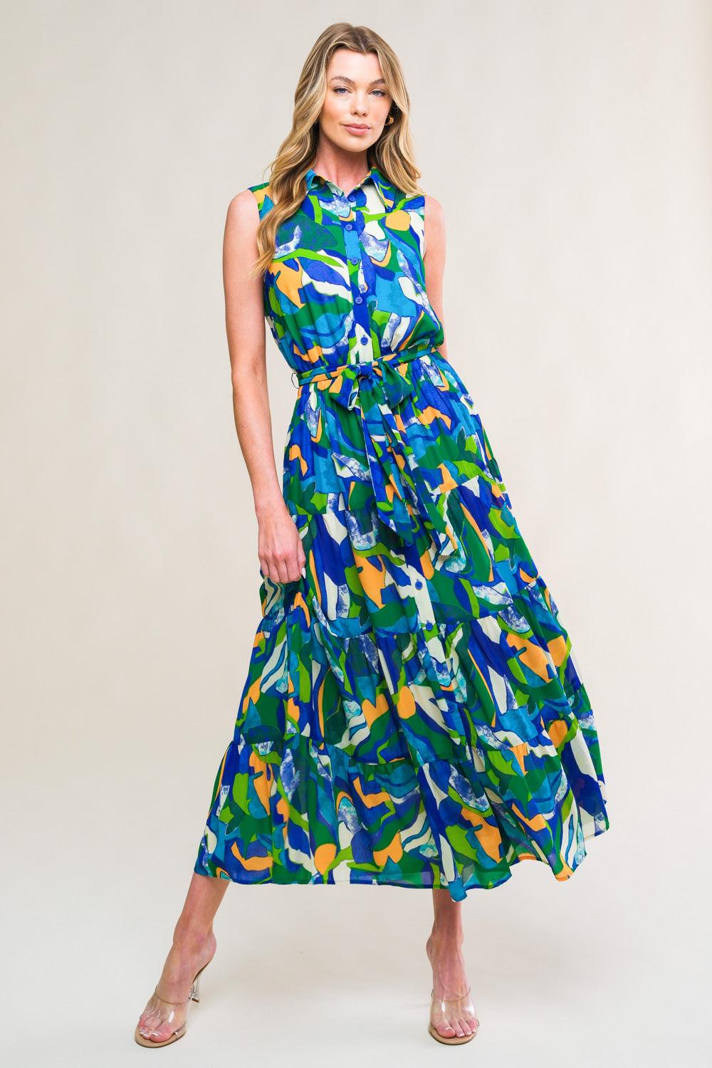 PRISTINE CHICNESS WOVEN MIDI DRESS Flying Tomato