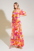 SUNSHINE SQUEEZE WOVEN MAXI DRESS Flying Tomato