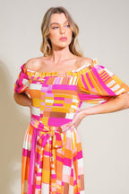 SUNSHINE SQUEEZE WOVEN MAXI DRESS Flying Tomato