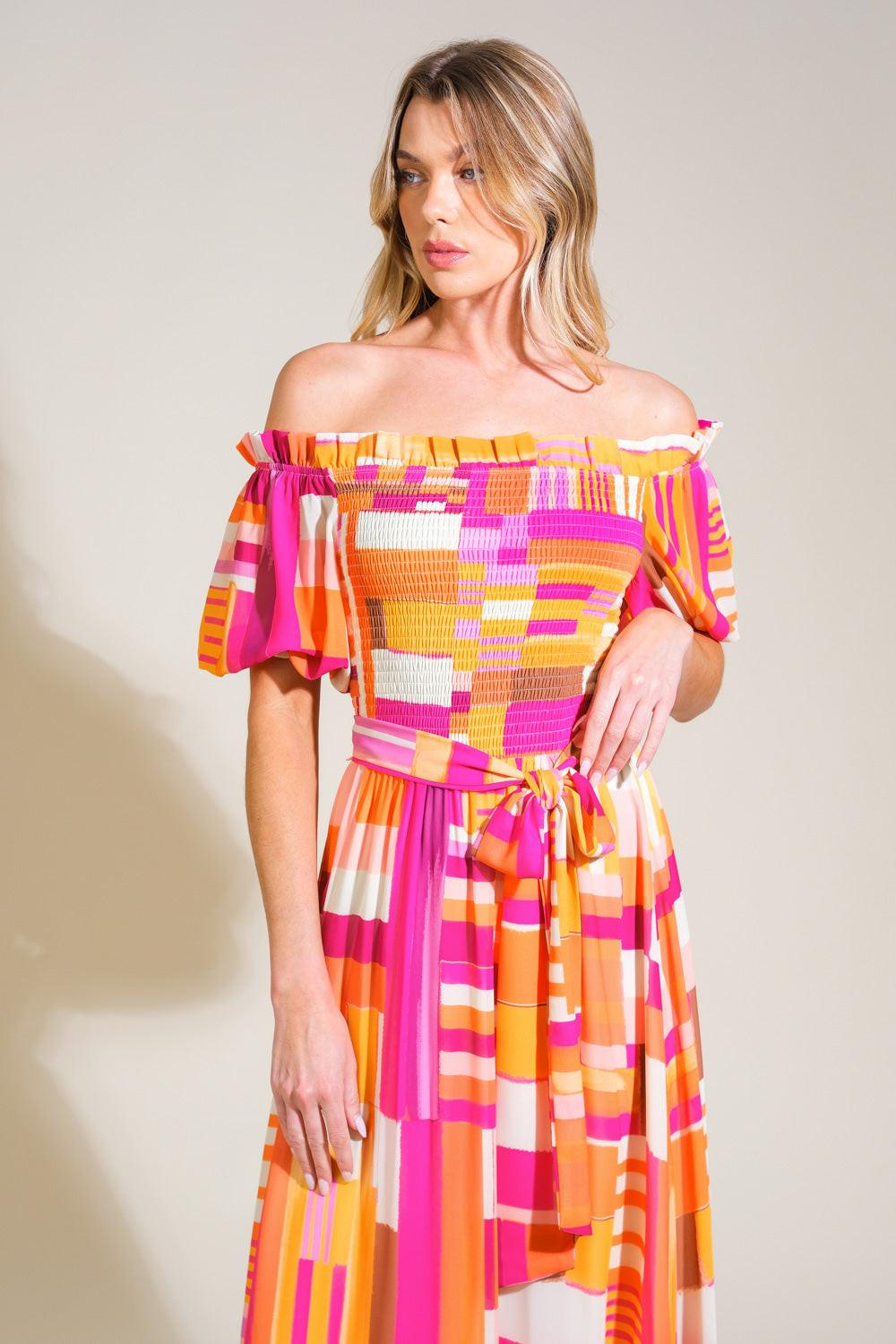 SUNSHINE SQUEEZE WOVEN MAXI DRESS Flying Tomato