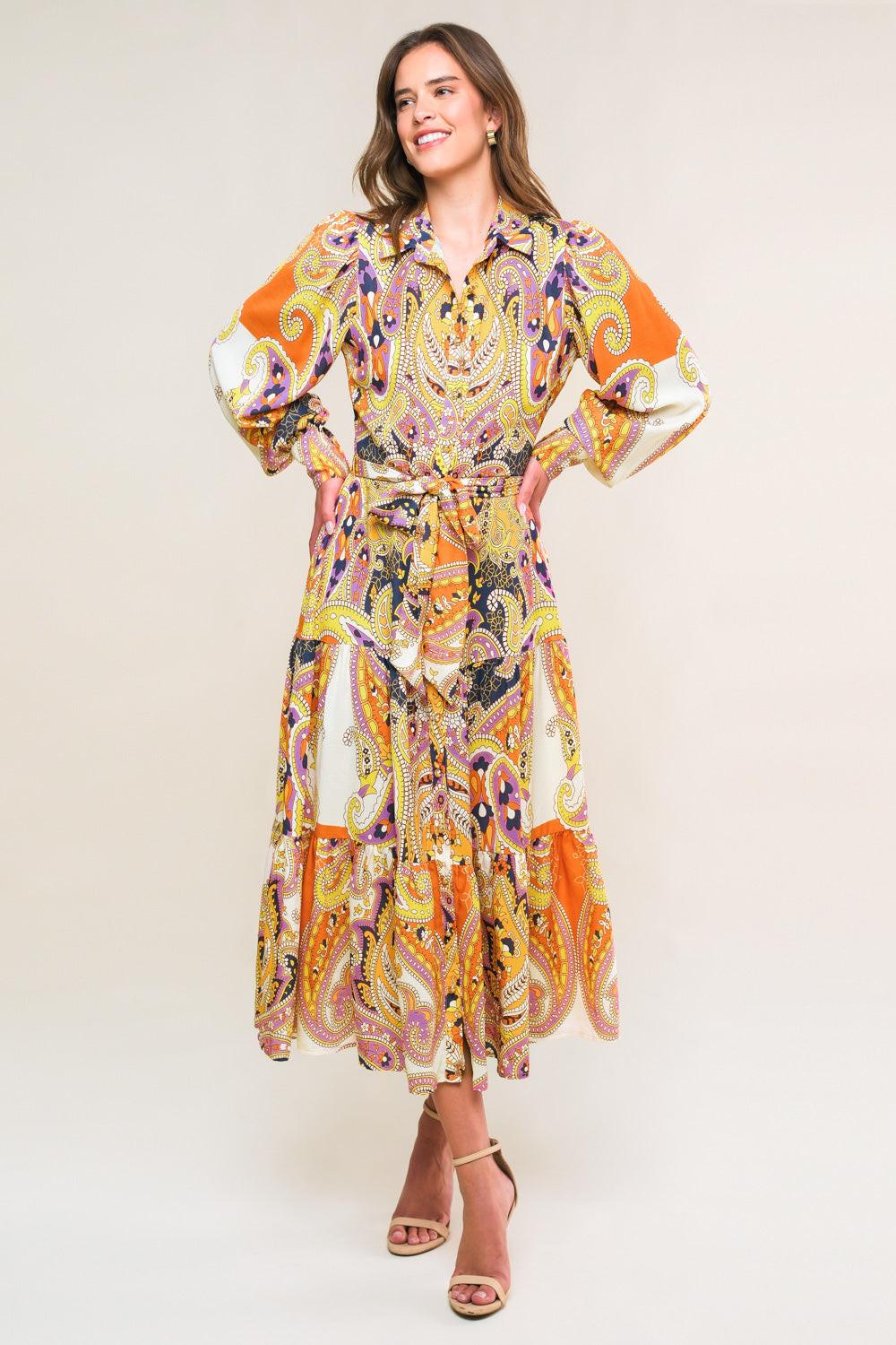 AESTHETIC POSE WOVEN MIDI DRESS Flying Tomato