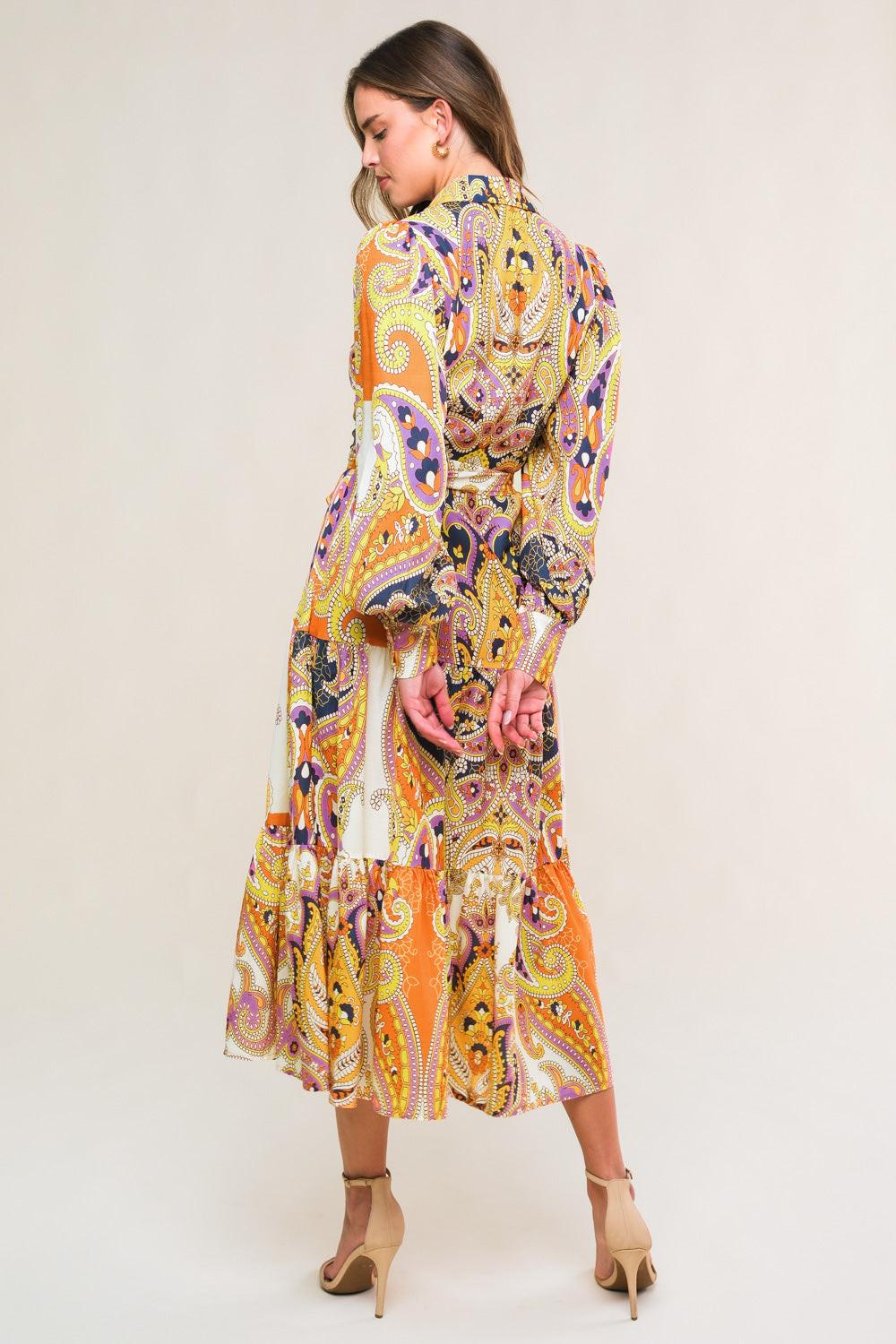 AESTHETIC POSE WOVEN MIDI DRESS Flying Tomato