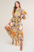 AESTHETIC POSE WOVEN MIDI DRESS Flying Tomato